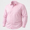 เสื้อเชิ้ตสีชมพูอ่อน สำหรับชายพลัสไซส์